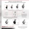 Service Caster 4 Inch Kingpinless Rubber on Steel Wheel Caster Swivel Locks 2 Rigid SCC, 2PK SCC-KP30S420-RSR-BSL-2-R-2 - alternate 7